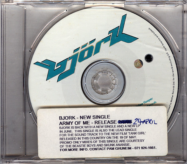 Björk : Army Of Me (CD, Single, Promo)