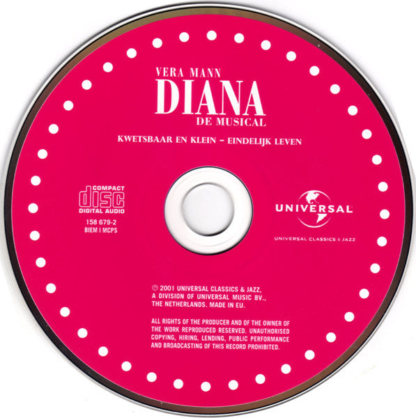 Vera Mann : Kwetsbaar En Klein / Eindelijk Leven (CD, Single)