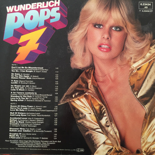 Klaus Wunderlich : Wunderlich Pops 7 (LP, Album)