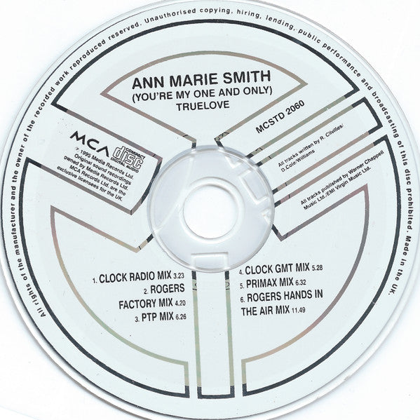 Ann-Marie Smith : (You're My One And Only) True Love (CD, Single)