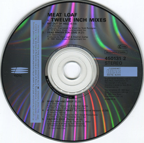 Meat Loaf : Twelve Inch Mixes (CD, Comp)