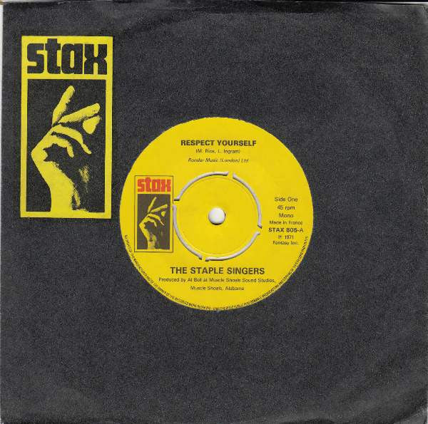 The Staple Singers : Respect Yourself (7", RE)