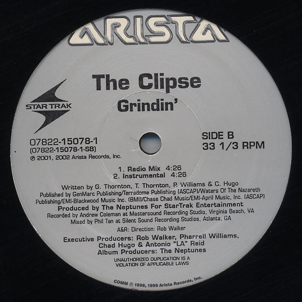 Clipse : Grindin’ (12", Single)