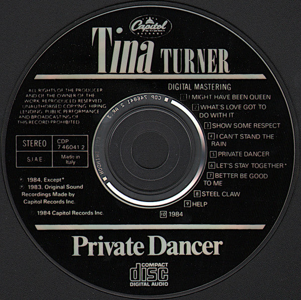 Tina Turner : Private Dancer (CD, Album, RE)