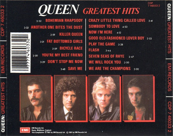 Queen : Greatest Hits (CD, Comp, RE)