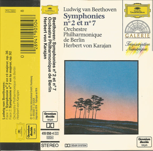 Ludwig van Beethoven / Berliner Philharmoniker / Herbert von Karajan : Symphonies Nos. 2 Et 7 (Cass, Comp)