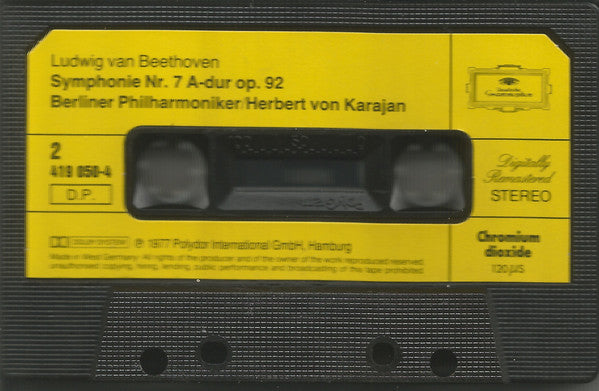 Ludwig van Beethoven / Berliner Philharmoniker / Herbert von Karajan : Symphonies Nos. 2 Et 7 (Cass, Comp)