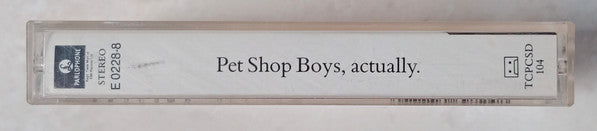 Pet Shop Boys : Actually (Cass, Album, Cle)