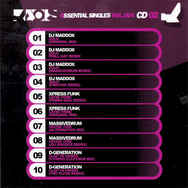 Various : Essential Singles Vol.004 (2xCD, Comp)