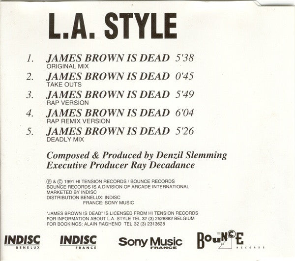 L.A. Style : James Brown Is Dead (CD, Maxi)