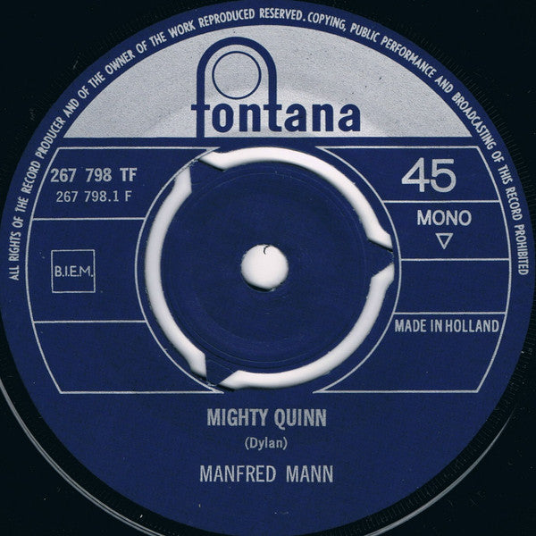 Manfred Mann : Mighty Quinn (7", Single, Mono)