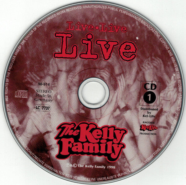 The Kelly Family : Live Live Live (2xCD, Album)
