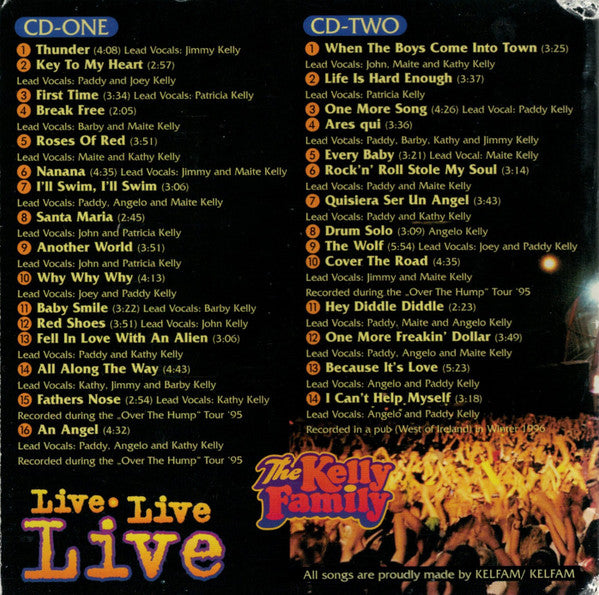 The Kelly Family : Live Live Live (2xCD, Album)