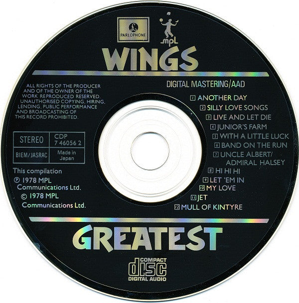 Wings (2) : Wings Greatest (CD, Comp)