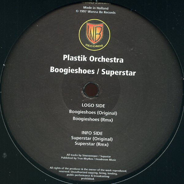 Plastik Orchestra : Boogieshoes / Superstar (12")