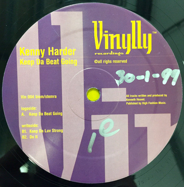 Kenny Harder : Keep Da Beat Going (12")