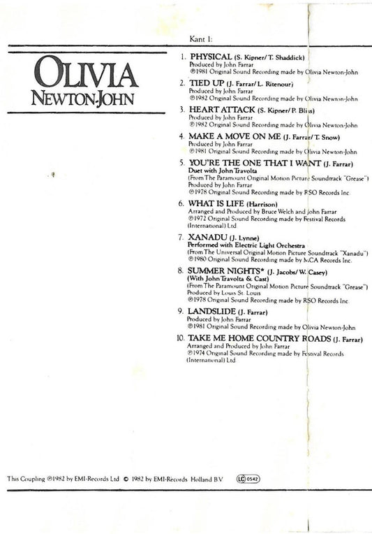 Olivia Newton-John : Greatest Hits (Cass, Comp)