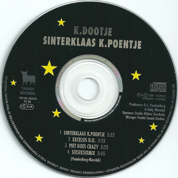 K. Dootje : Sinterklaas K.Poentje (CD, Maxi)