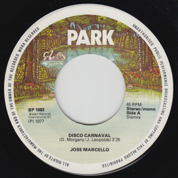 José Marcello Orchestra : Disco Carnaval (7", Single)