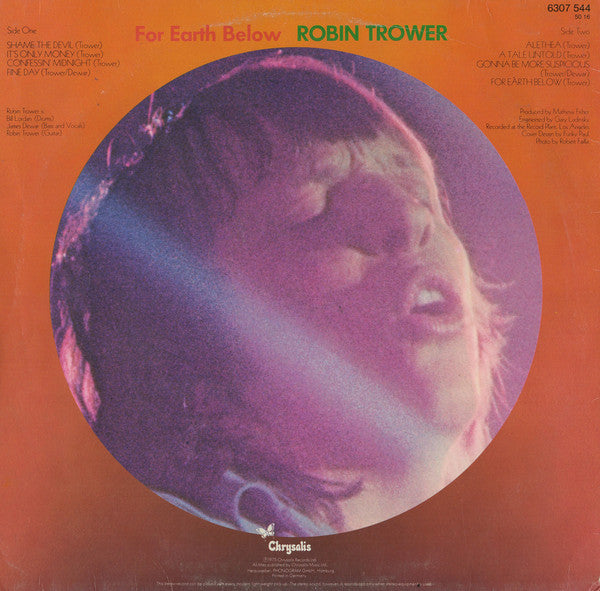 Robin Trower : For Earth Below (LP, Album)