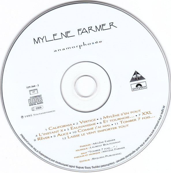Mylène Farmer : Anamorphosée (CD, Album, RE, RP, Dig)