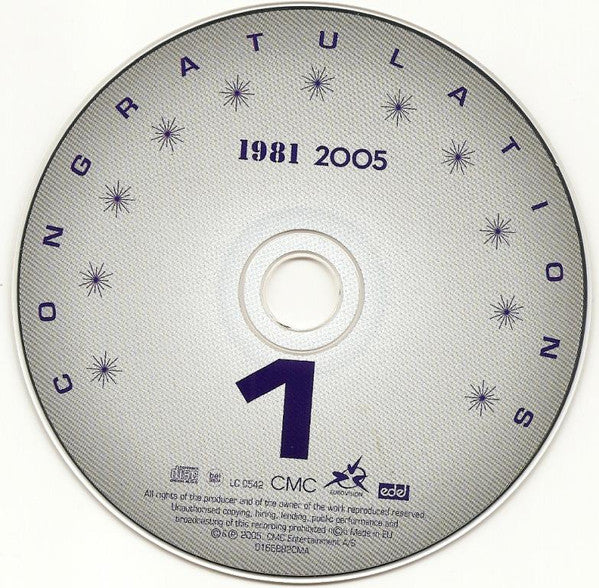 Various : Congratulations: 50 Years Of The Eurovision Song Contest (All The Winners + Favourites 1981 2005) (2xCD, Comp)