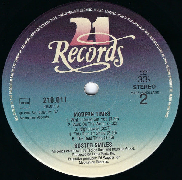 Buster Smiles : Modern Times (LP)
