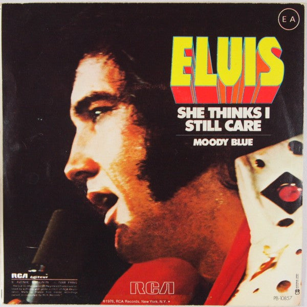 Elvis Presley : Moody Blue (7", Single)
