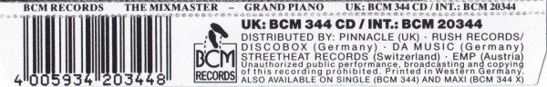 The Mixmaster : Grand Piano / Piano Groove (CD, Maxi)
