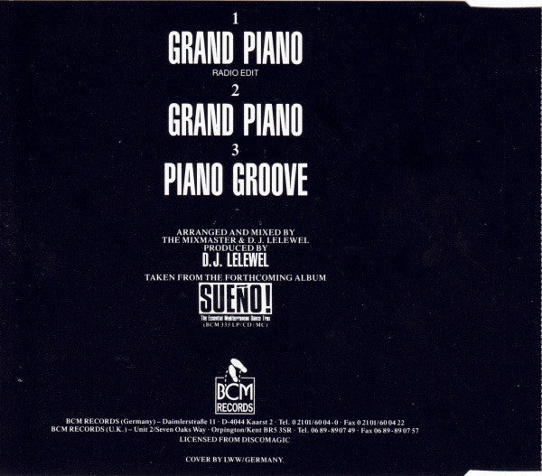 The Mixmaster : Grand Piano / Piano Groove (CD, Maxi)