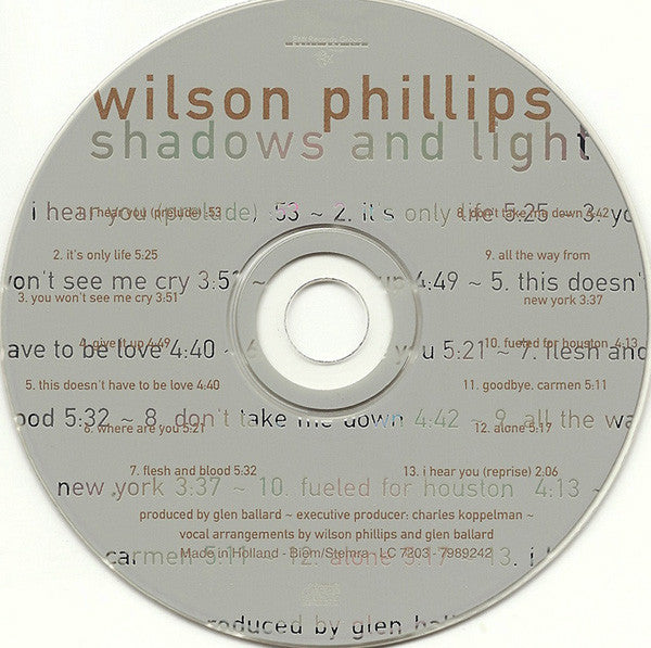 Wilson Phillips : Shadows And Light (CD, Album)
