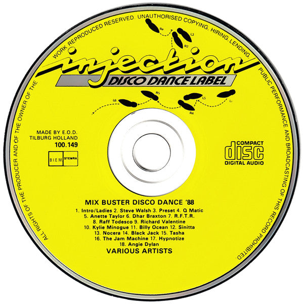 Various : Mix Busters Disco Dance '88  - Non Stop Hot  Shot Mix (CD, Comp, Mixed)