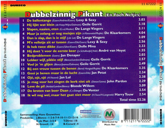 Various : Dubbelzinnig Pikant (En Toch Netjes) (CD, Comp)
