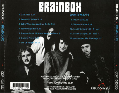 Brainbox (3) : Brainbox (CD, Album, Ltd, RE, RM)