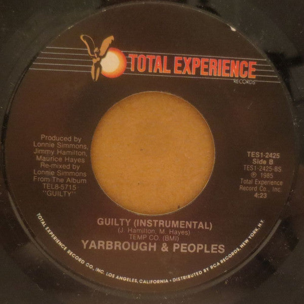 Yarbrough & Peoples : Guilty (7", Styrene)