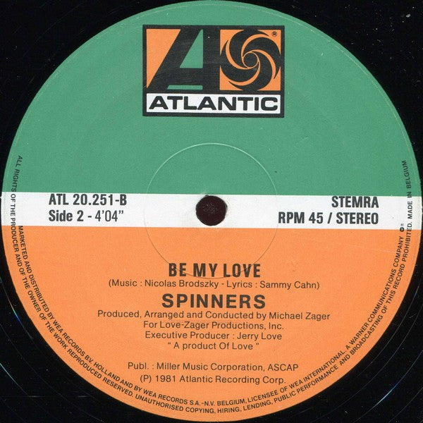 Spinners : Medley: Yesterday Once More/Nothing Remains The Same (12", Maxi)
