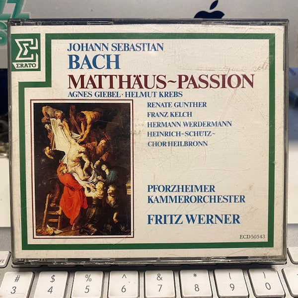 Johann Sebastian Bach - Agnes Giebel, Helmut Krebs, Renate Günther, Franz Kelch, Hermann Werdermann, Heinrich-Schütz-Chor Heilbronn, Südwestdeutsches Kammerorchester, Fritz Werner : Matthäus~Passion (3xCD, Album)