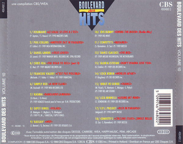 Various : Boulevard Des Hits Volume 10 (CD, Comp)