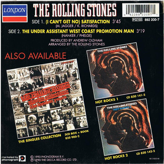 The Rolling Stones : (I Can't Get No) Satisfaction (7")