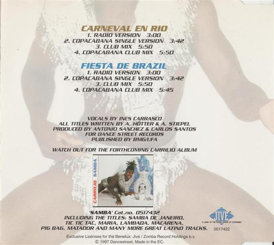 Carrilio : Carneval En Rio / Fiesta De Brazil (CD, Maxi)