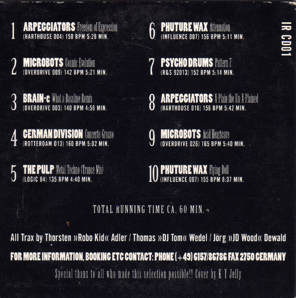 Thorsten Adler / Thomas Wedel / Jörg Dewald : The First Year Selection (CD, Comp, Ltd, Car)