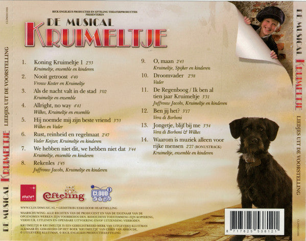 Cast "Kruimeltje" : De Musical Kruimeltje (CD, Album)