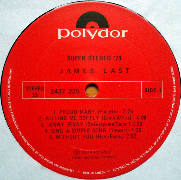 James Last : Super Stereo 74 (LP, Comp)