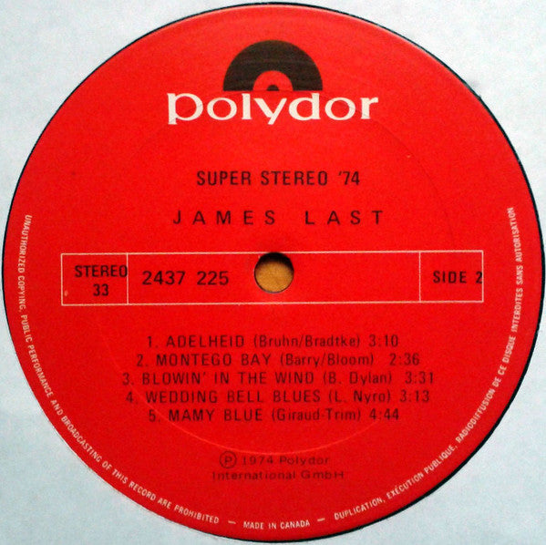James Last : Super Stereo 74 (LP, Comp)