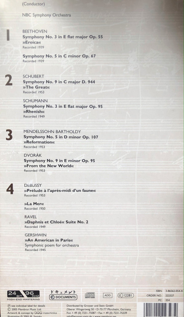 Arturo Toscanini : Toscanini (4xCD, Comp, RM, Dig)