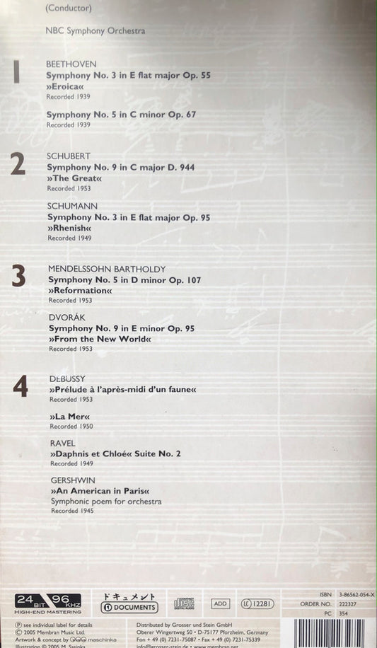 Arturo Toscanini : Toscanini (4xCD, Comp, RM, Dig)
