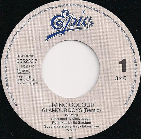 Living Colour : Glamour Boys (7", Single)