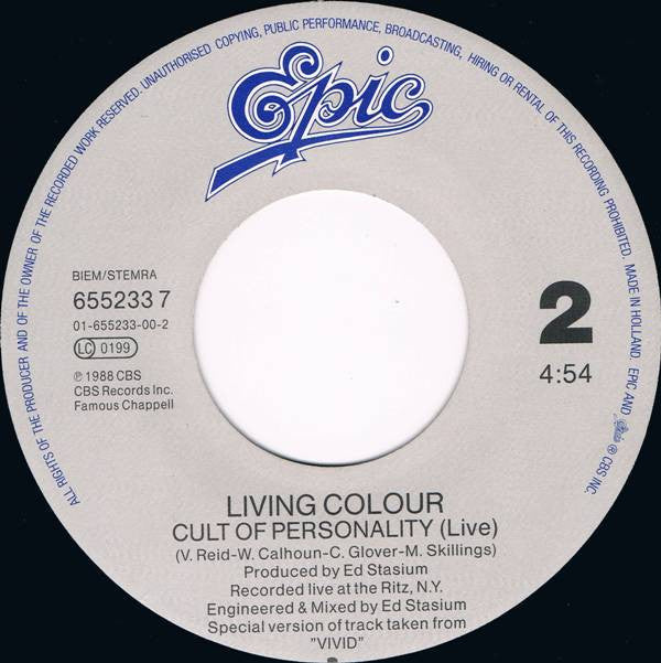 Living Colour : Glamour Boys (7", Single)