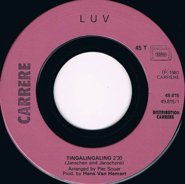 Luv' : Tingalingaling (7", Single)
