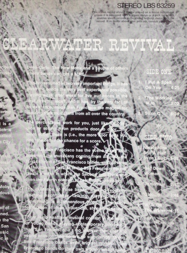 Creedence Clearwater Revival : Creedence Clearwater Revival (LP, Album)